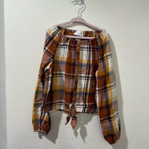 GUC Plaid Girls Top 7/8 Children’s Place